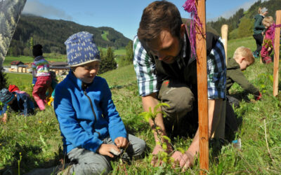 Kinder pflanzen „Wald der Zukunft“ in SALZBURG